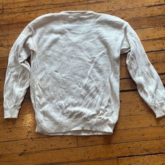 Maurada‎ Vintage Beaded Knit Sweater White Size Medium - Picture 5 of 5
